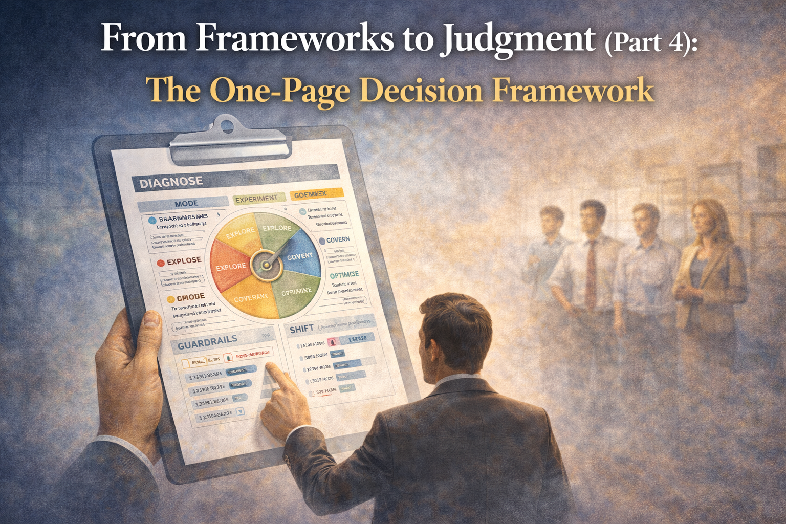 From Frameworks to Judgment (Part 4): The One Page Decision Framework
